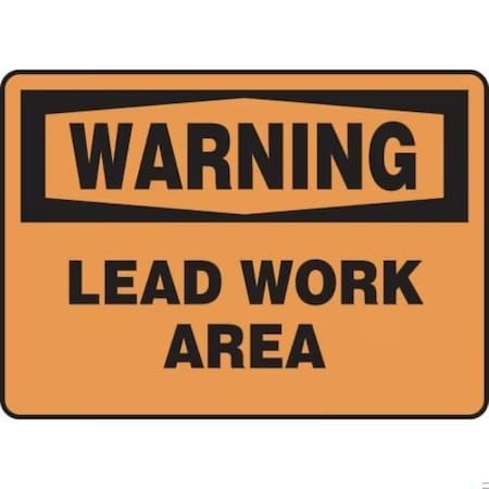 Accuform OSHA WARNING SAFETY SIGN LEAD WORK MCAW310XL MCAW310XL